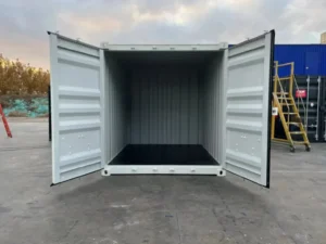 10 Foot High Cube Shipping Container White - Image 3